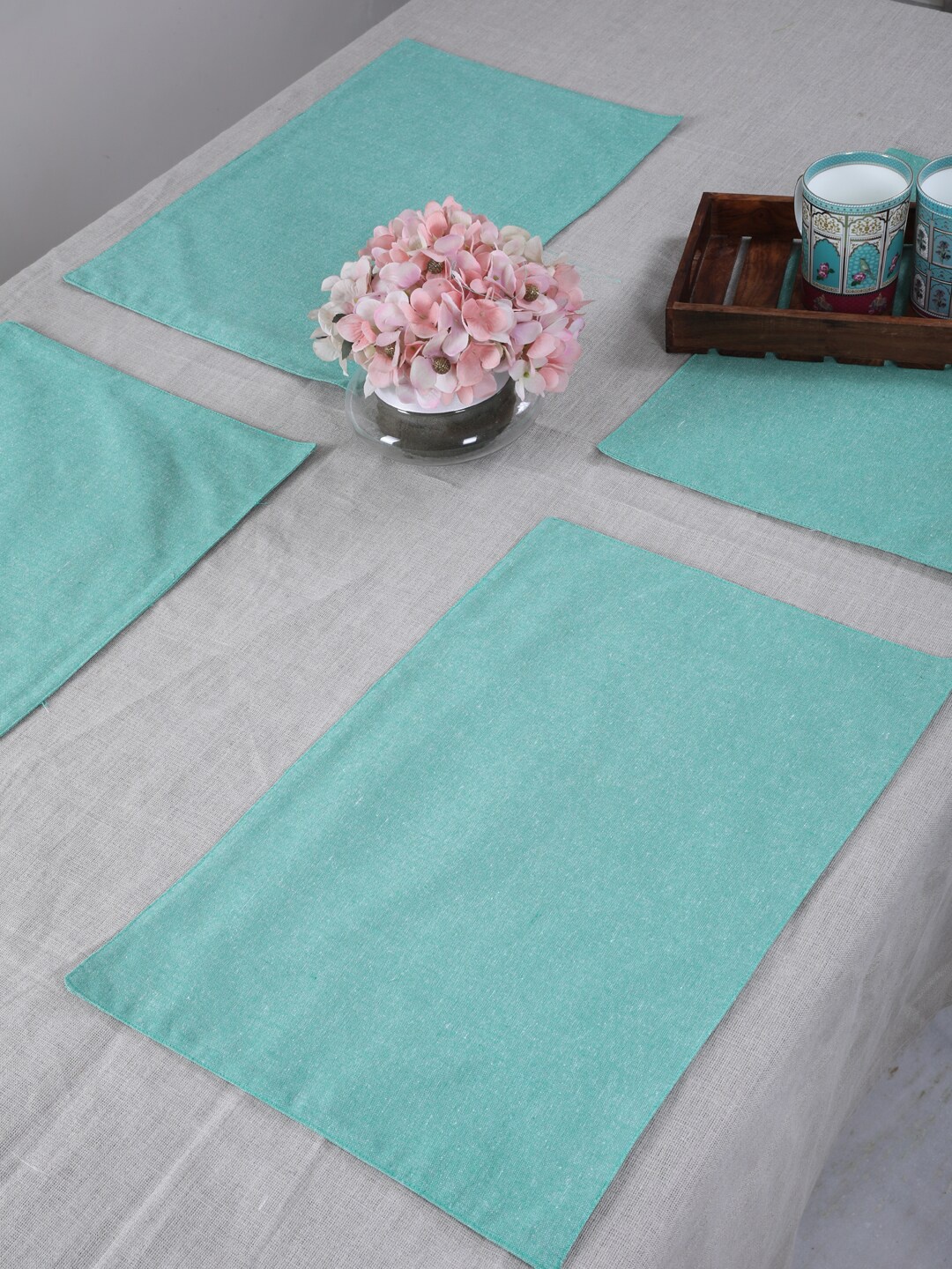 

My Gift Booth Mint Green Set of 6 Table Placemats