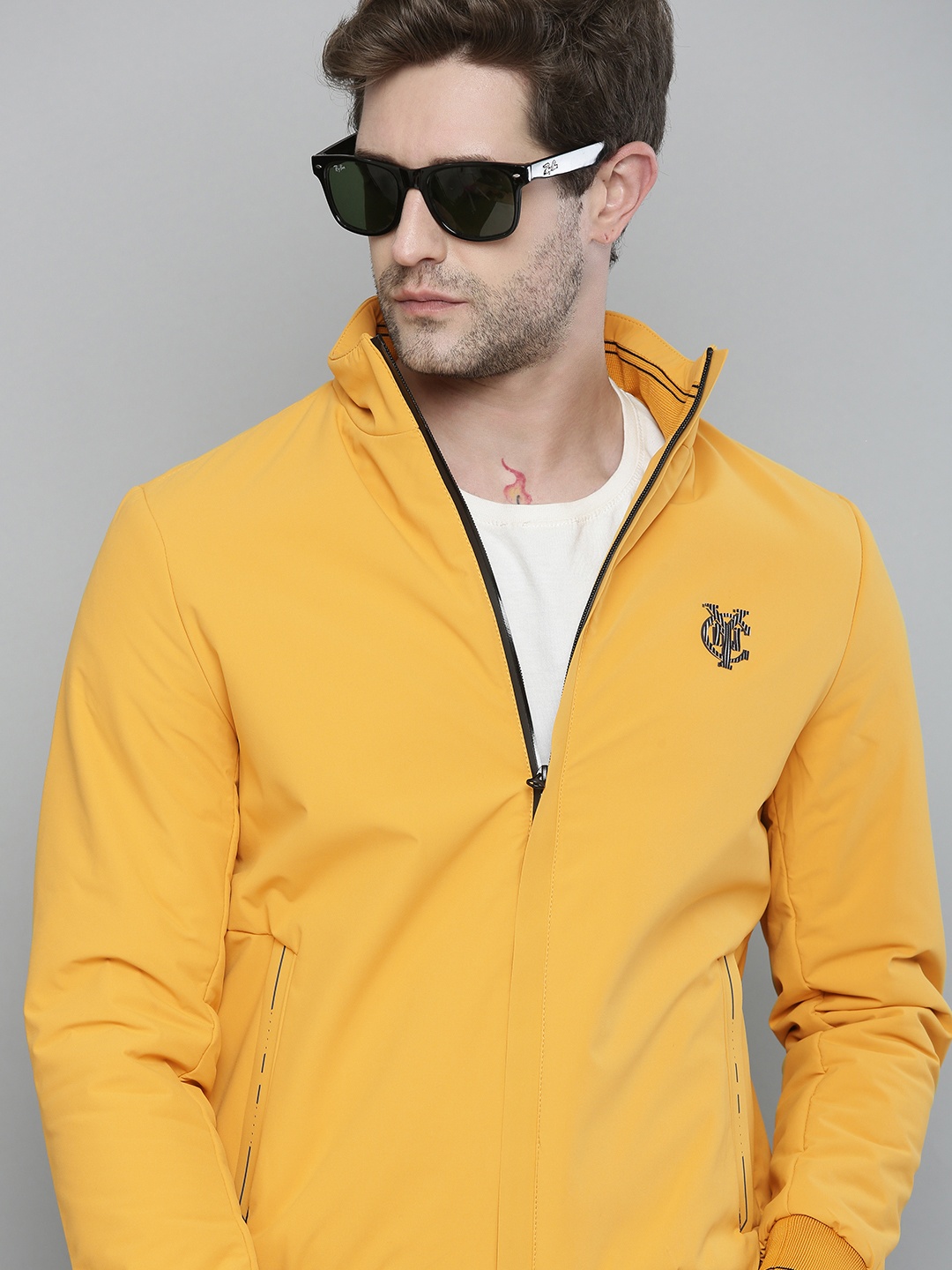 

Fort Collins Men Yellow Solid Lightweight Outdoor Sporty Jacket