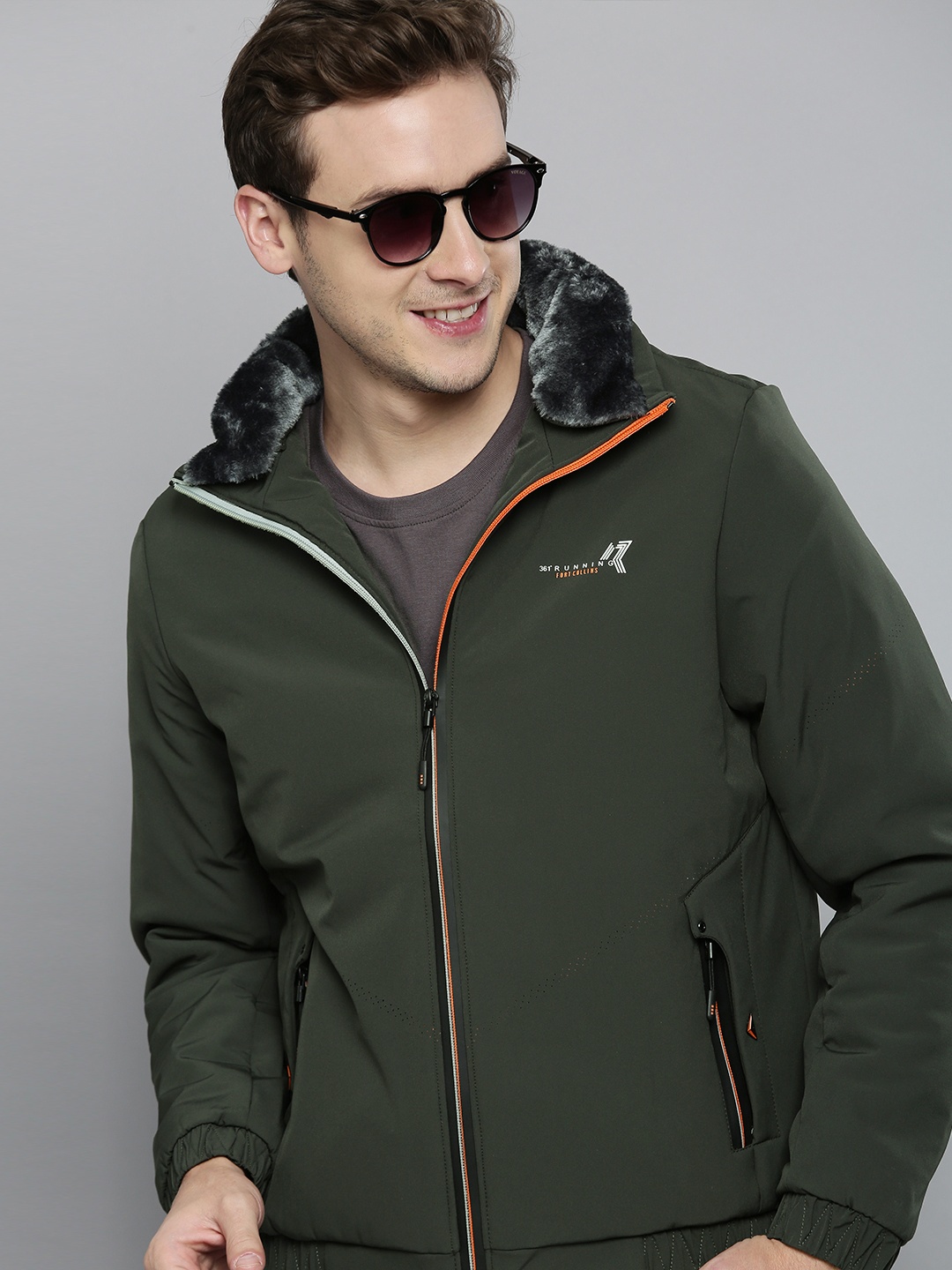 

Fort Collin's Men's Olive Green Sporty Jacket