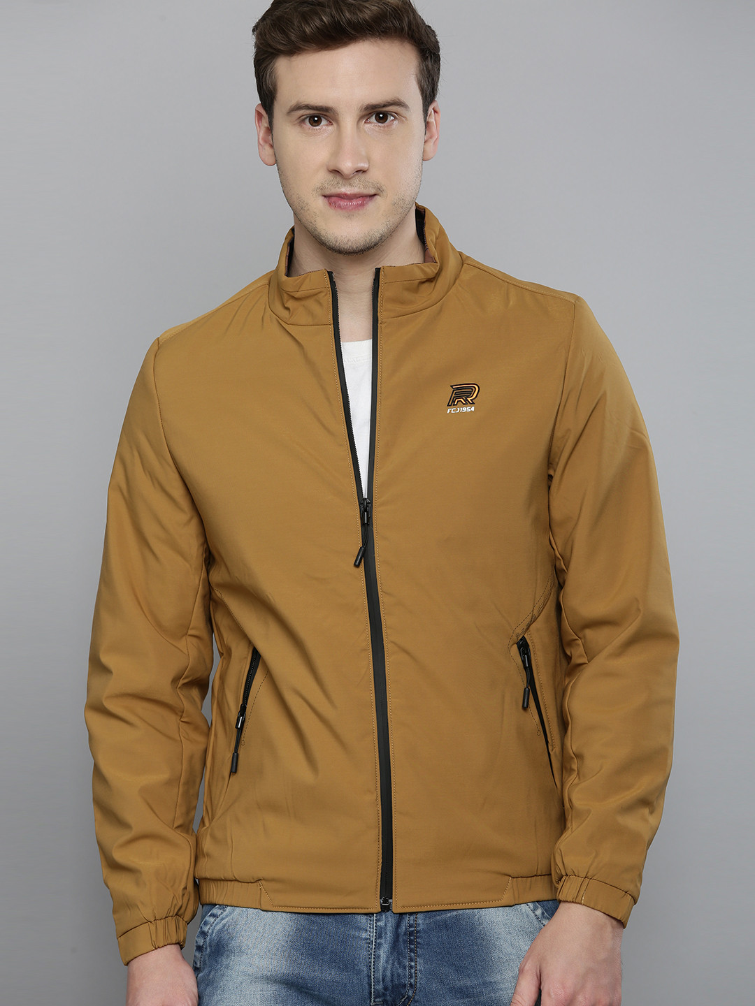 

Fort Collins Men Mustard Yellow Lightweight Outdoor Sporty Jacket