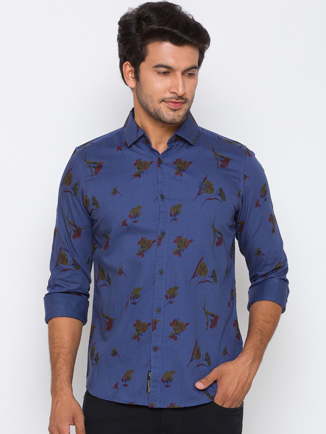 

Being Human Men Blue Slim Fit Abstract Printed Casual Shirt