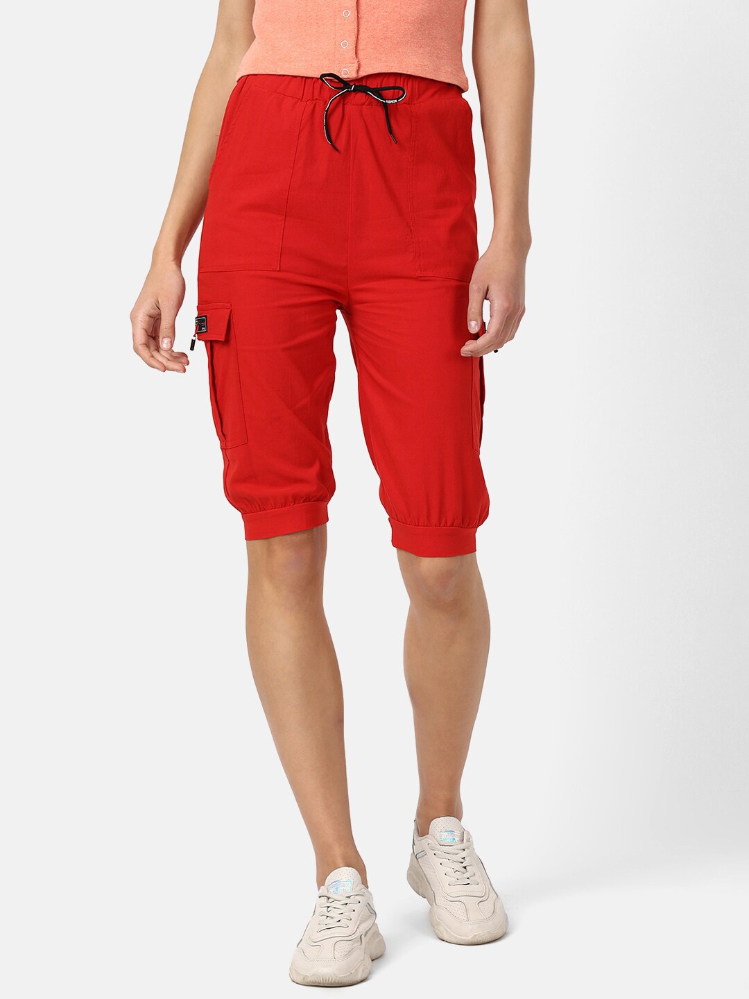 

V2 Value & Variety Women Red Capris