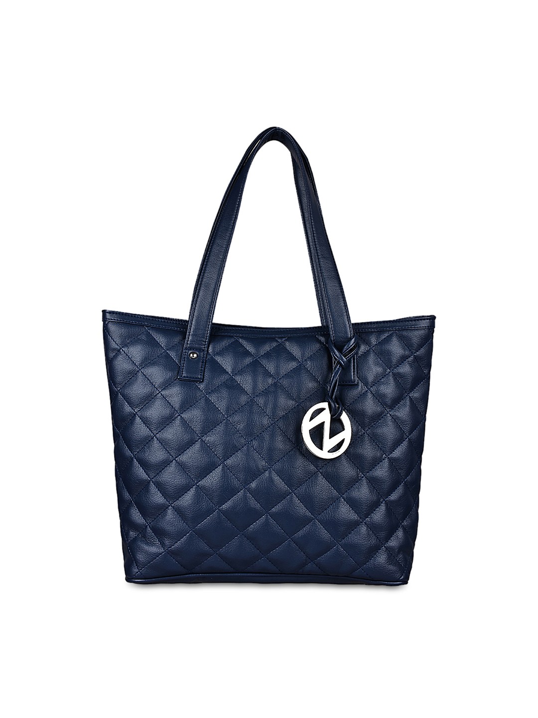 

OsaiZ Blue Quilted Handbag