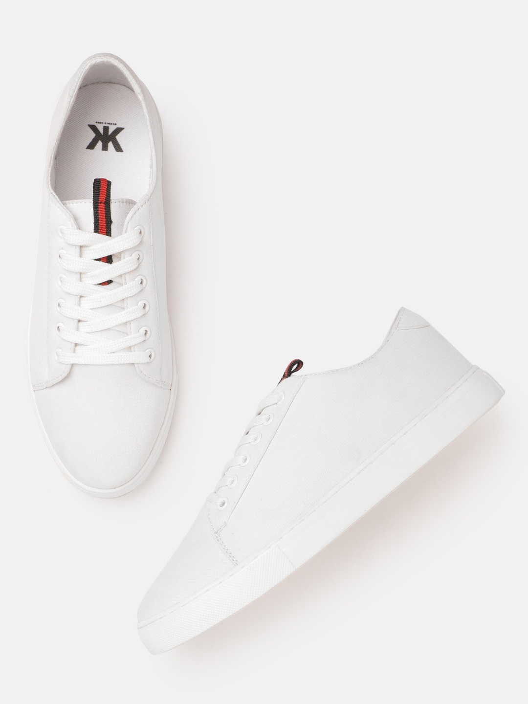 

Kook N Keech Women White Solid Sneakers