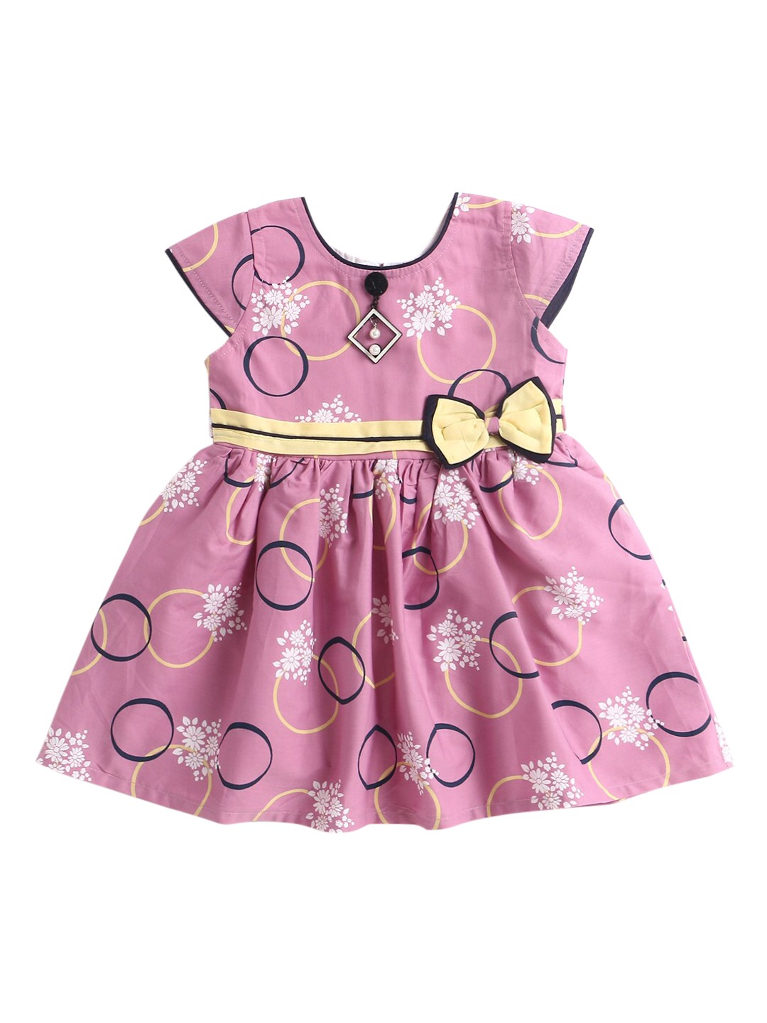 

The Magic Wand Girls Pink & White Floral Dress