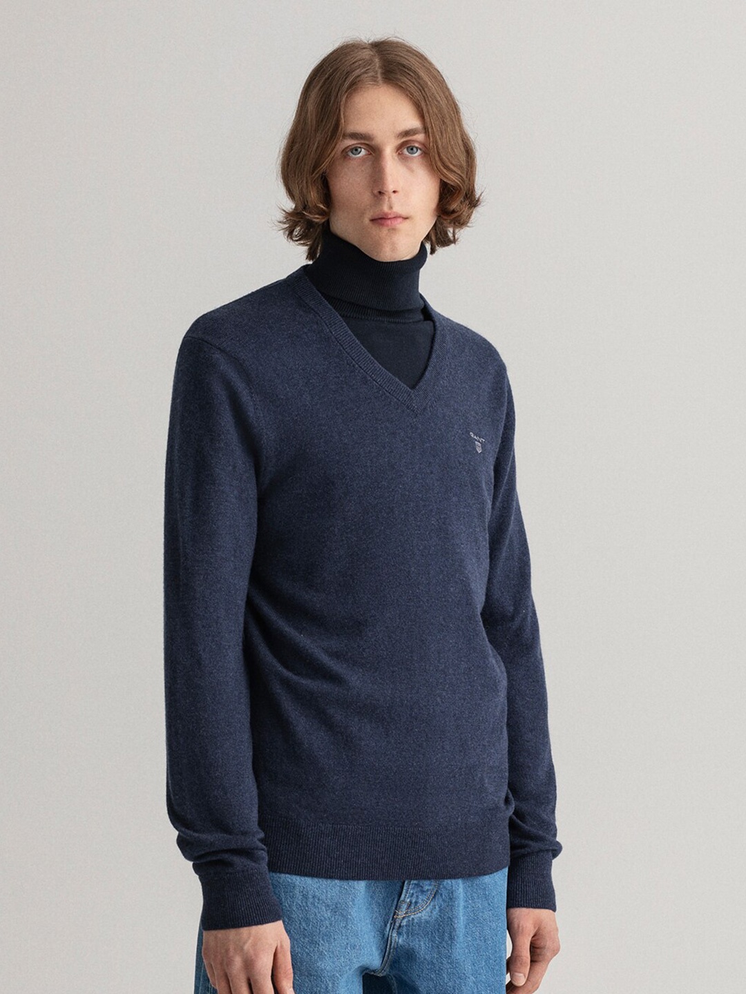 

GANT Men Navy Blue Pullover