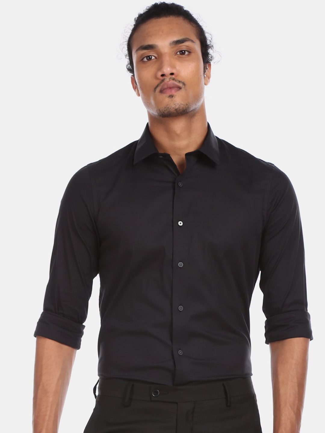 

Arrow New York Men Black Slim Fit Formal Shirt