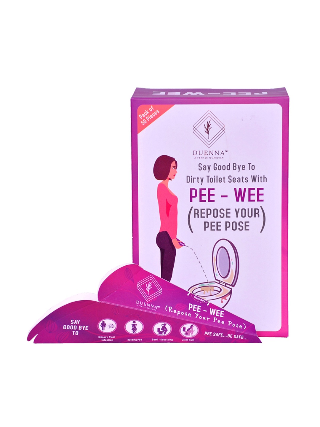 

DUENNA Womens Purple Pack of 50 Pee Wee