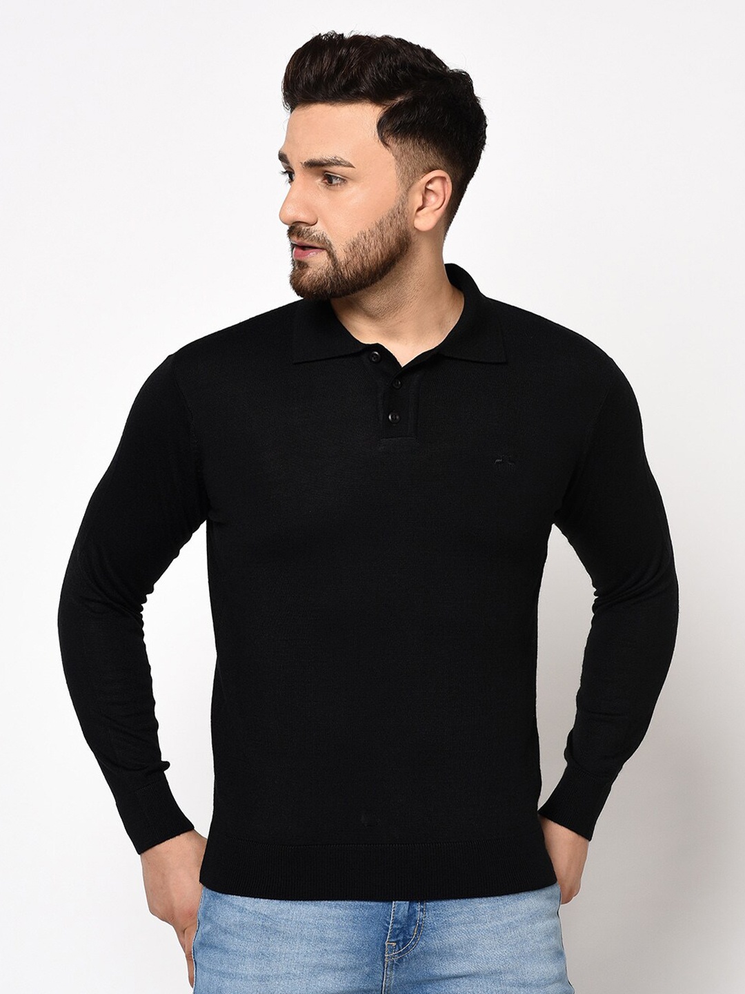 

98 Degree North Men Black Sweater