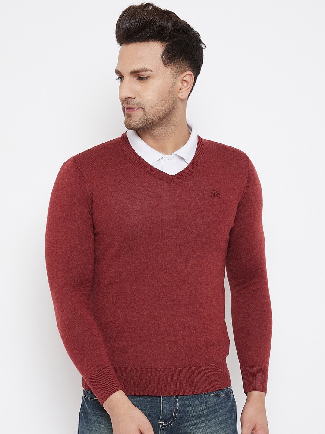 

98 Degree North Men Maroon Sweater Vest