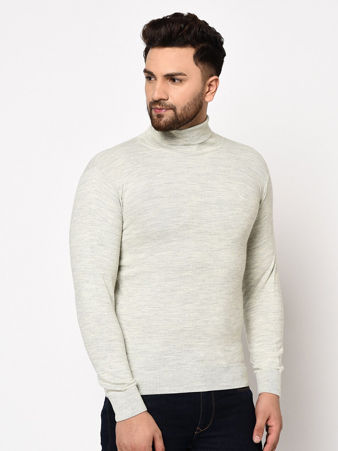 

98 Degree North Men Grey Pullover