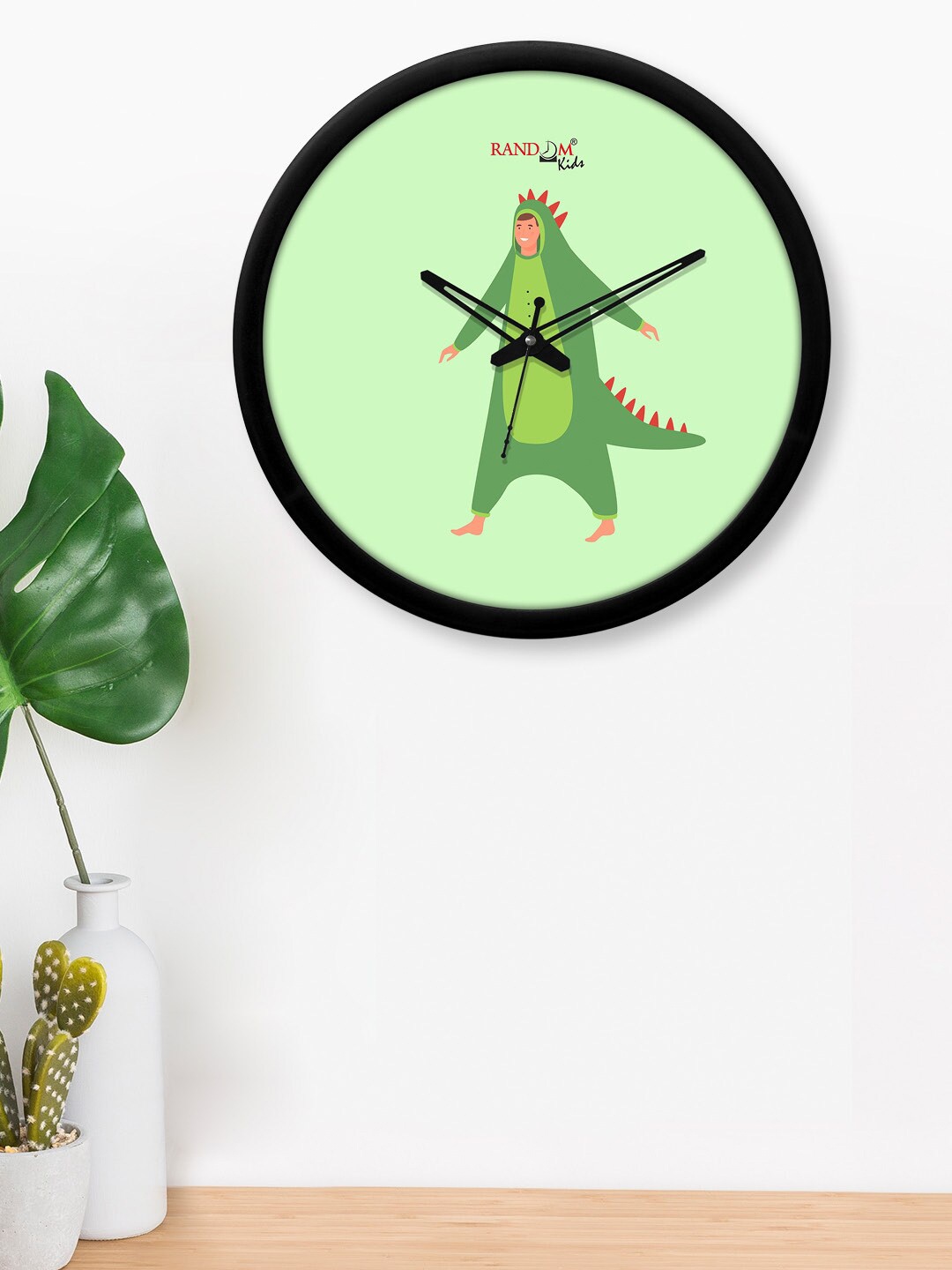 

RANDOM Lime Green & Green Printed Contemporary Wall Clock