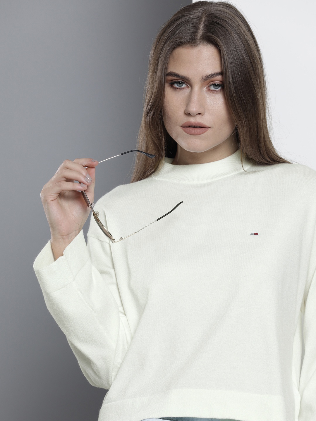 

Tommy Hilfiger Women Off White Pullover