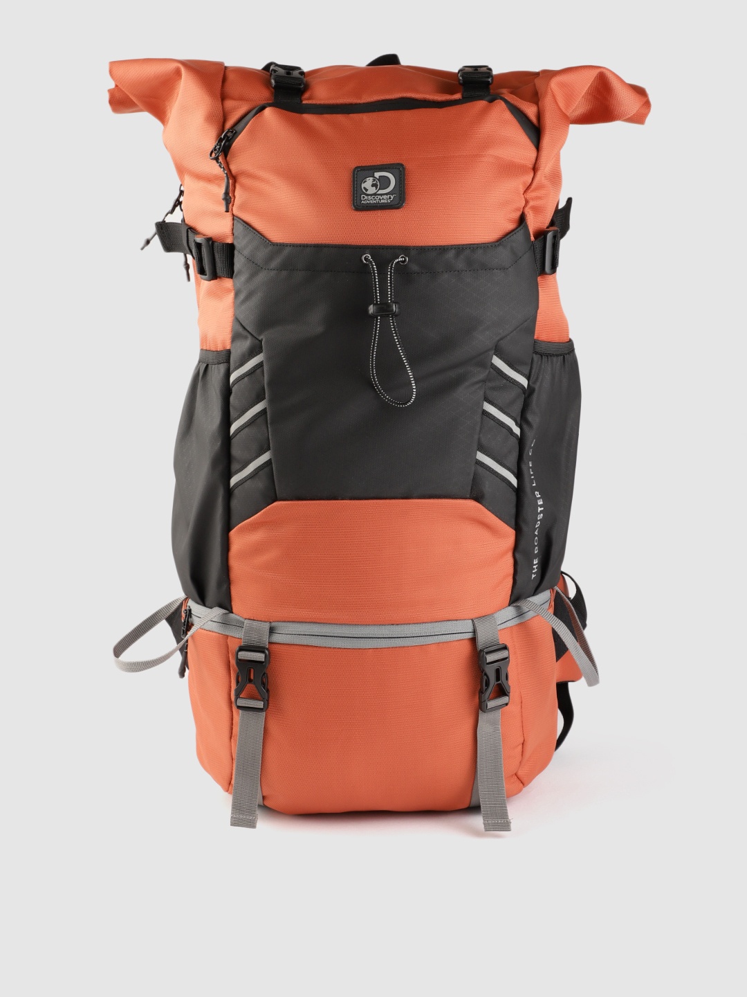 

Roadster x Discovery Adventures Orange & Black Colourblocked 16 Inch Laptop Rucksack -41 L