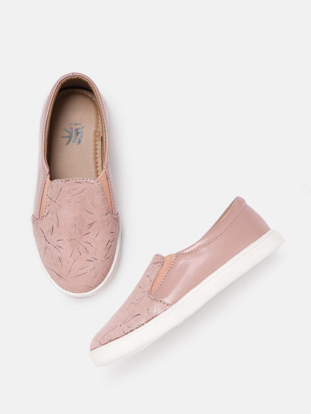 

YK Girls Pink & Gold Abstract Print Sneakers