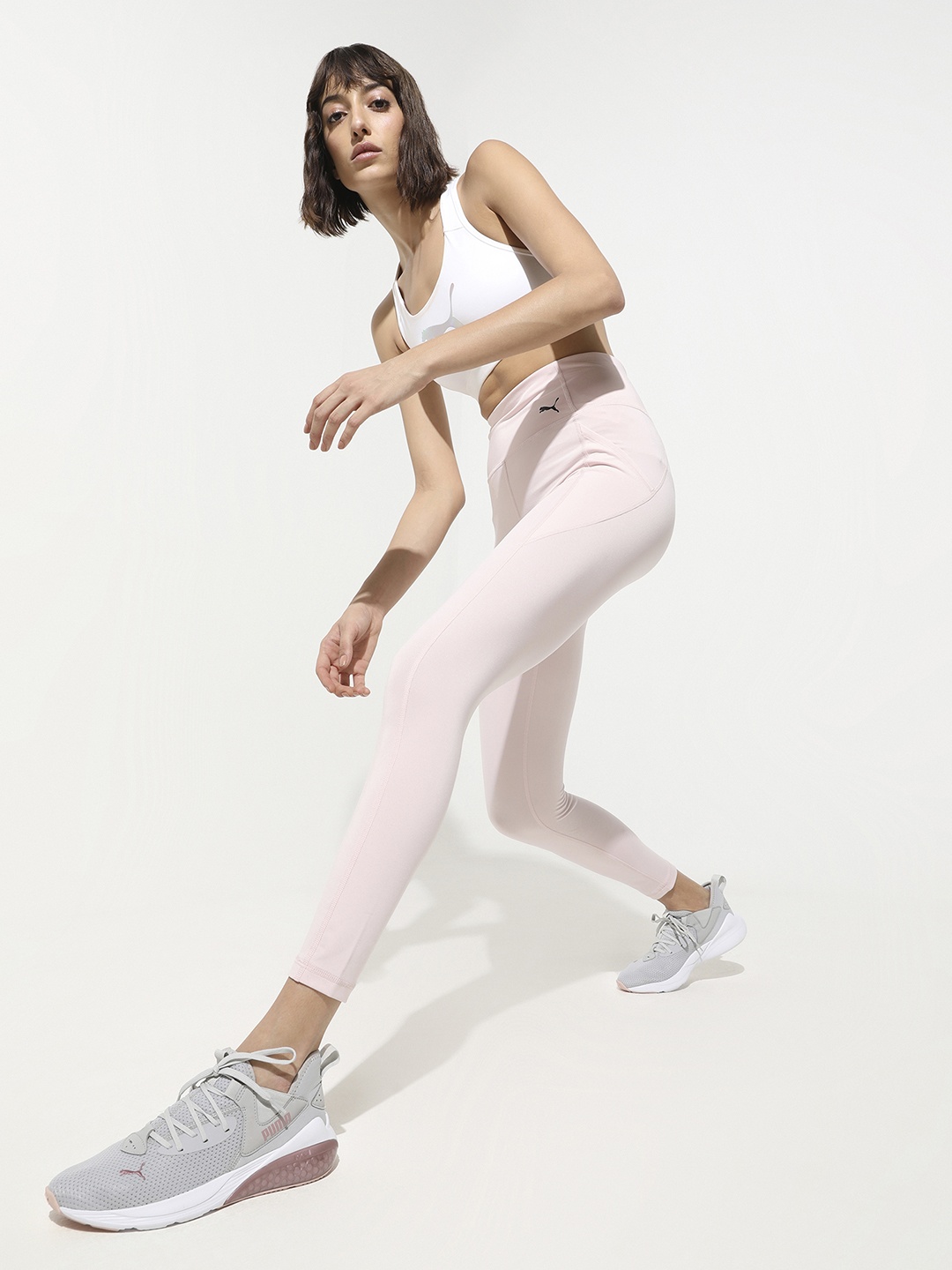 

Puma Women Grey Mesh Training or Gym Shoes