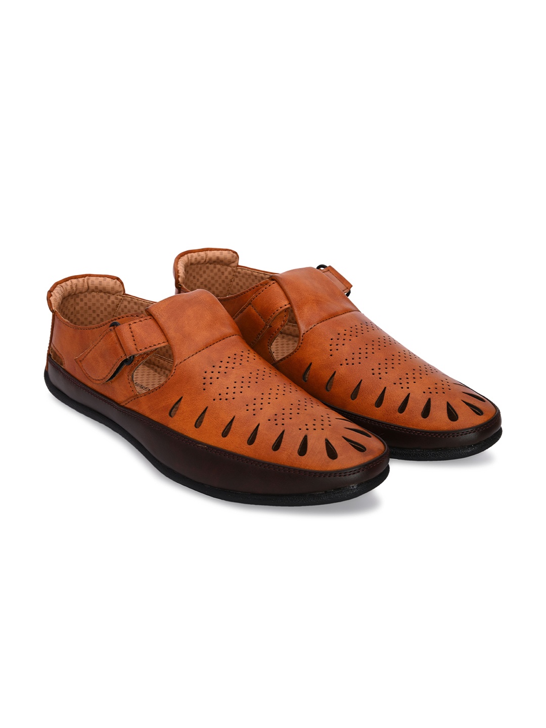 

ALBERTO MORENO Men Tan Shoe-Style Sandals