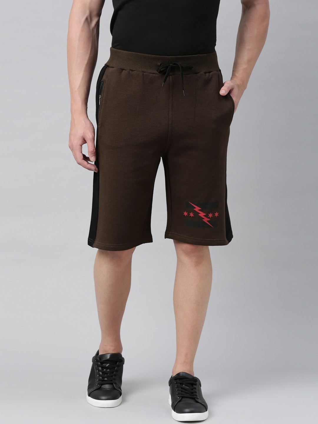 

Kryptic Men Khaki Mid-Rise Regular Shorts