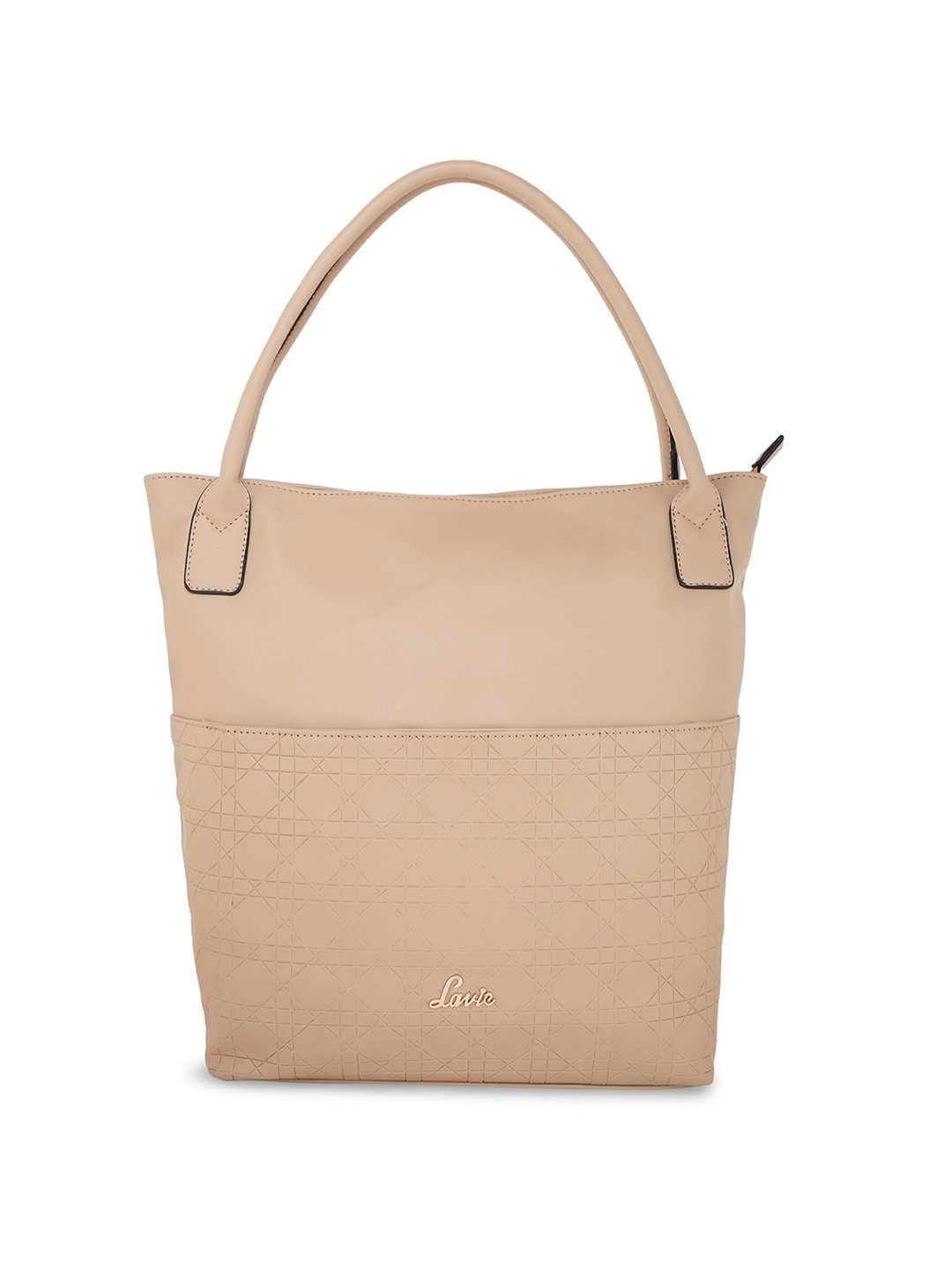 

Lavie Santiago Beige Textured Shoulder Bag