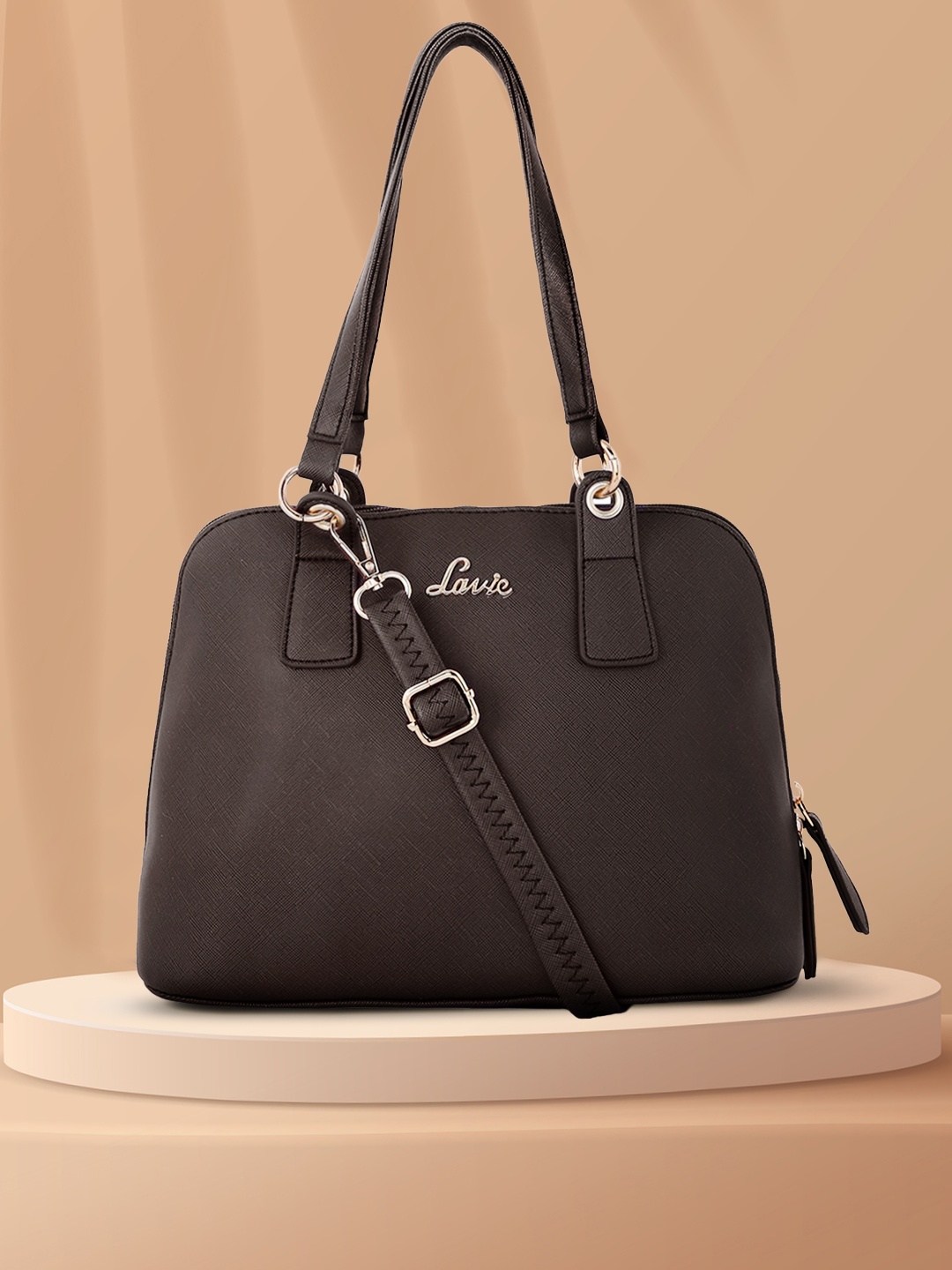 

Lavie Grey Structured Handheld Bag