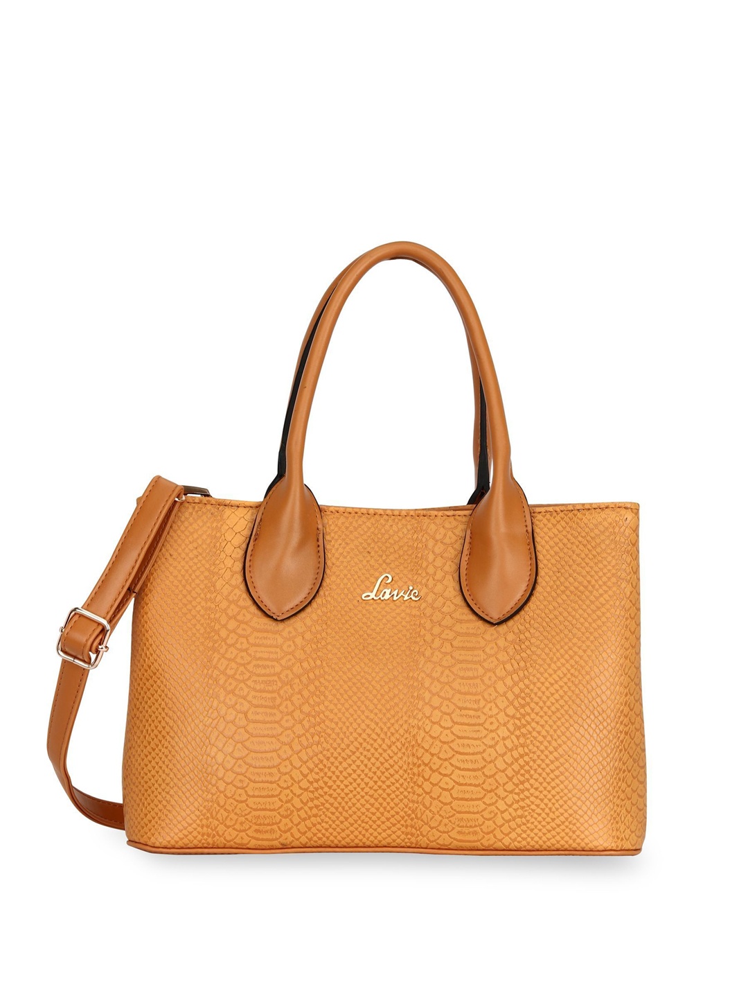 

Lavie Yellow Textured Structured Shoulder Bag with Quilted