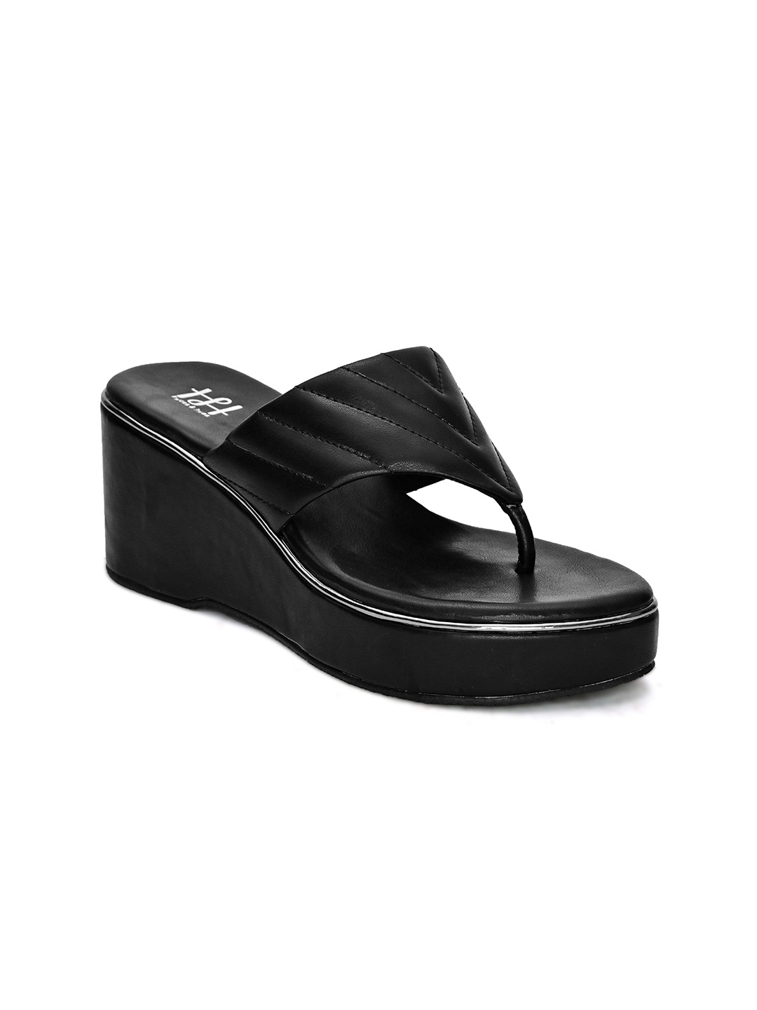

Hydes N Hues Black Wedge Heels