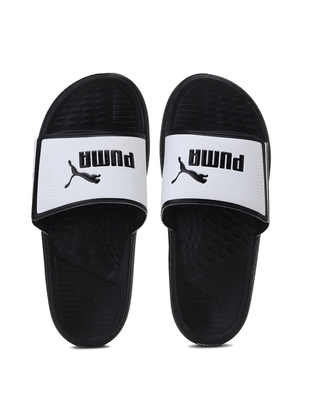 

Puma Softride Men Black & White Slides