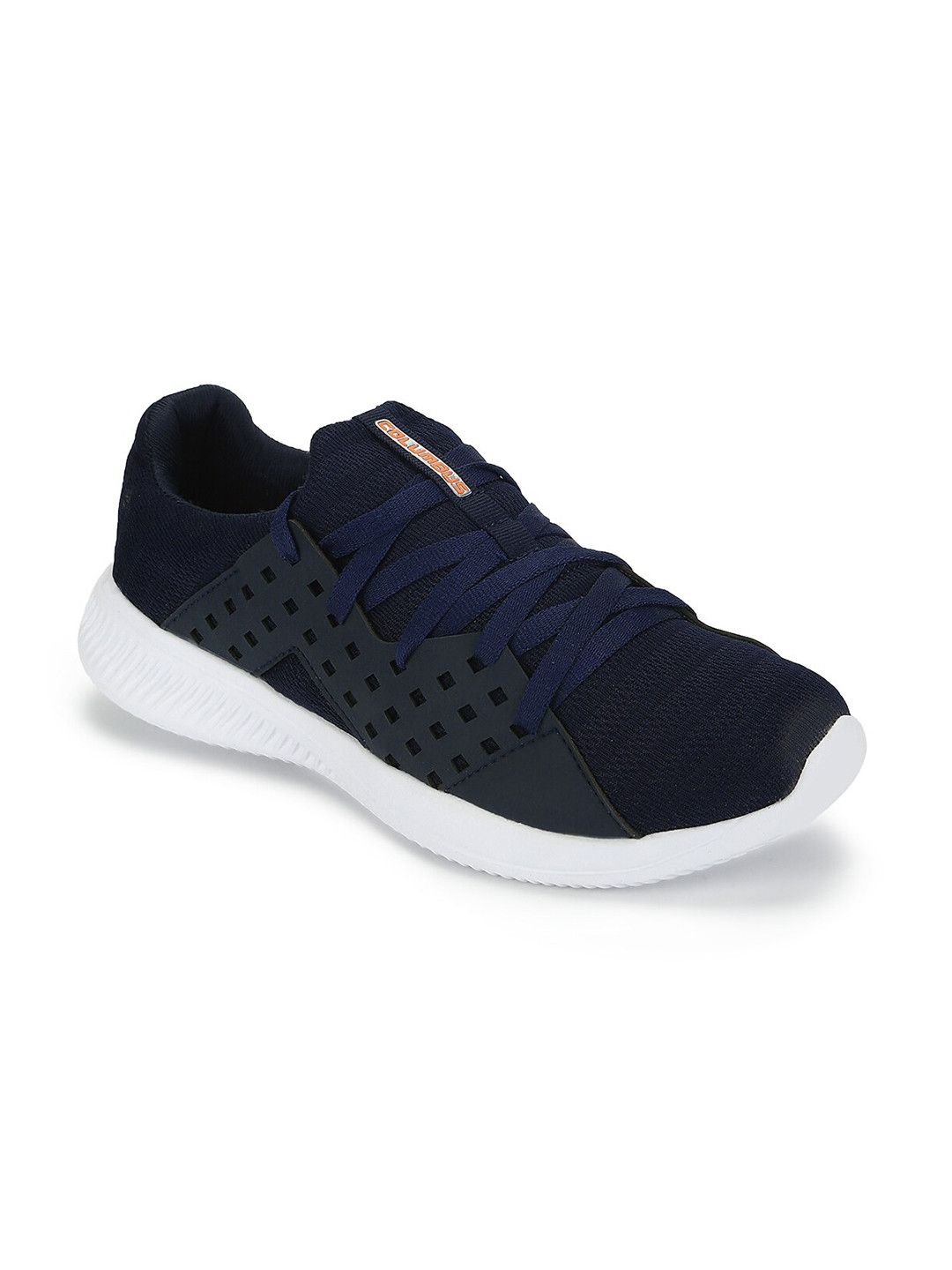 

Columbus Men Navy Blue Mesh Running Shoes