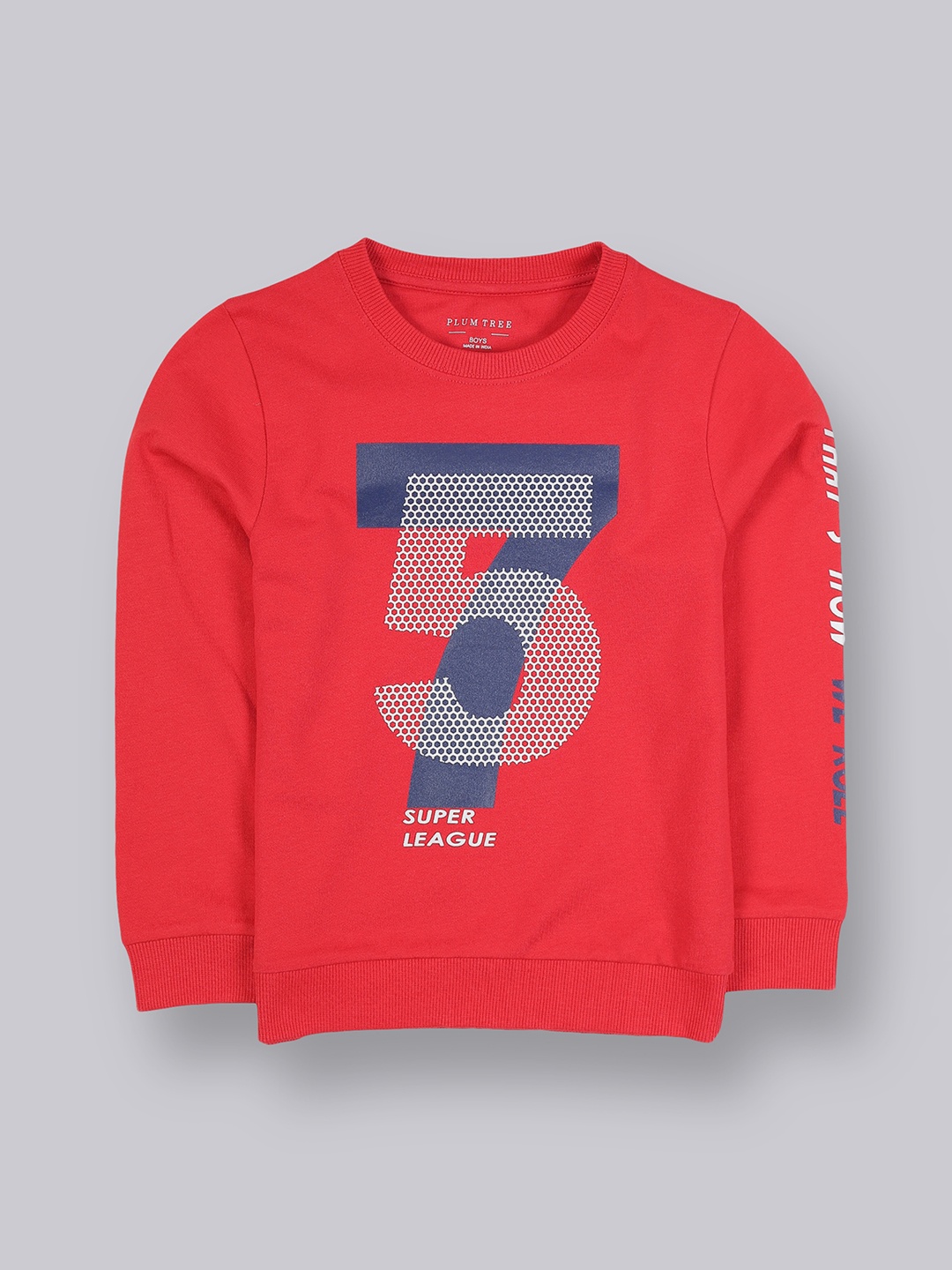 

PLUM TREE Boys Red Printed Sweatshirt