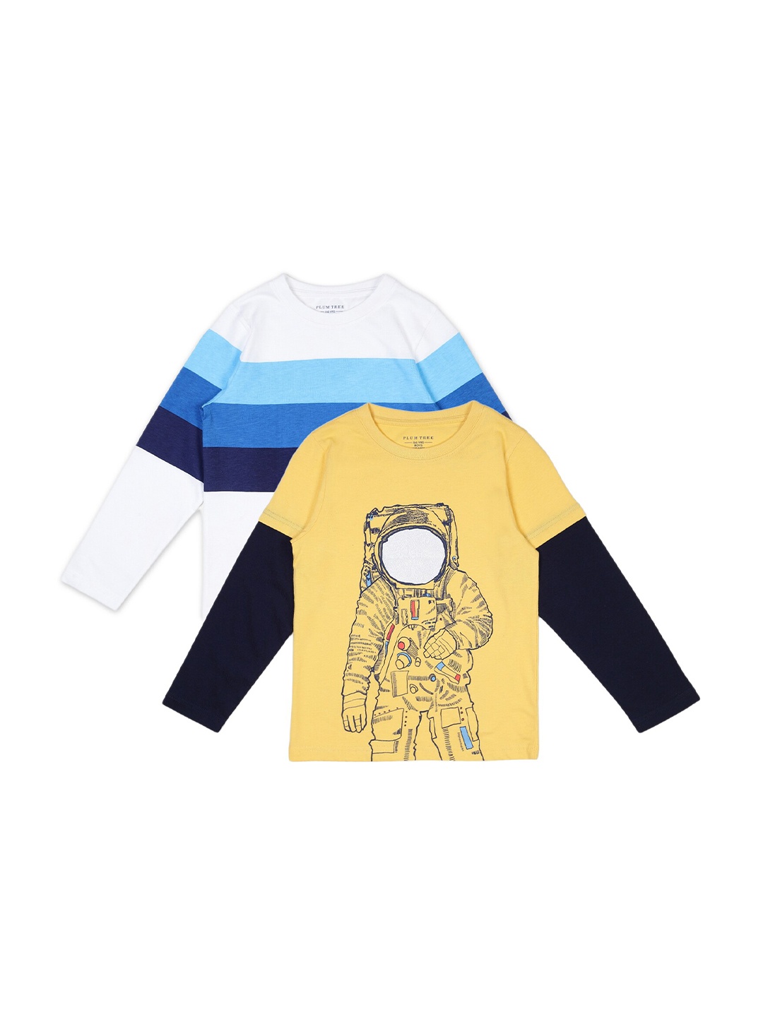 

PLUM TREE Boys Off White 2 Printed T-shirt