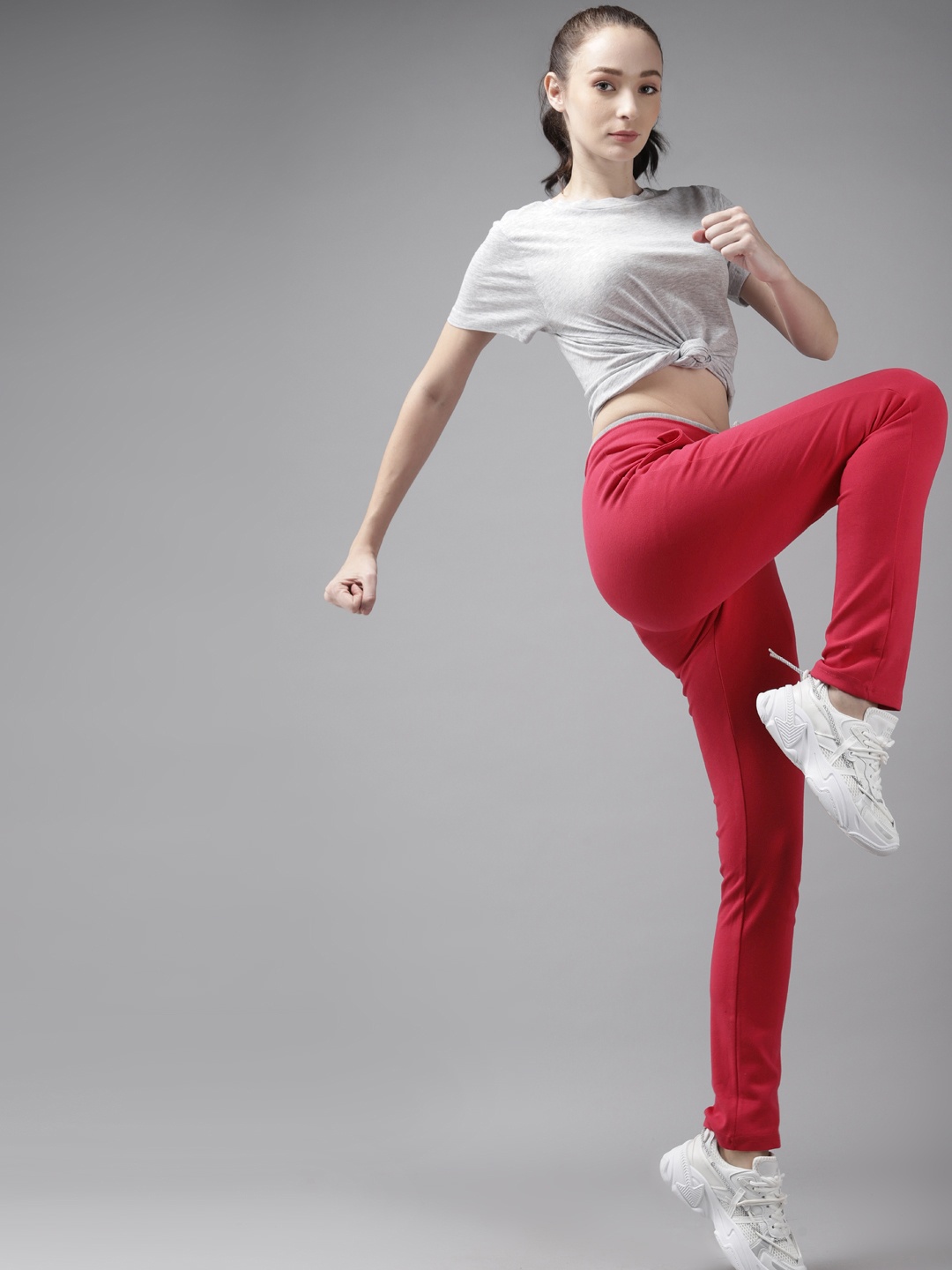 

Cayman Women Pink Solid Track Pants