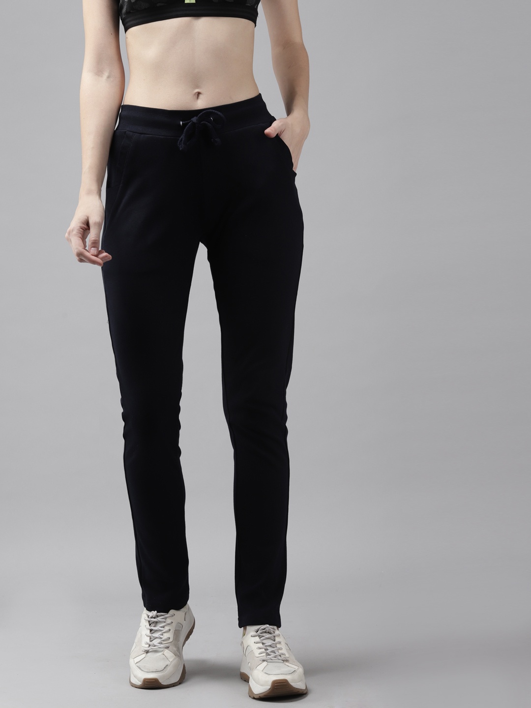 

Cayman Women Navy Blue Solid Track Pants