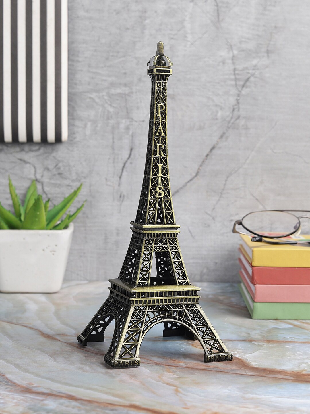 

EXIM DECOR Copper-Toned Metal Eiffel Tower Miniature Showpiece