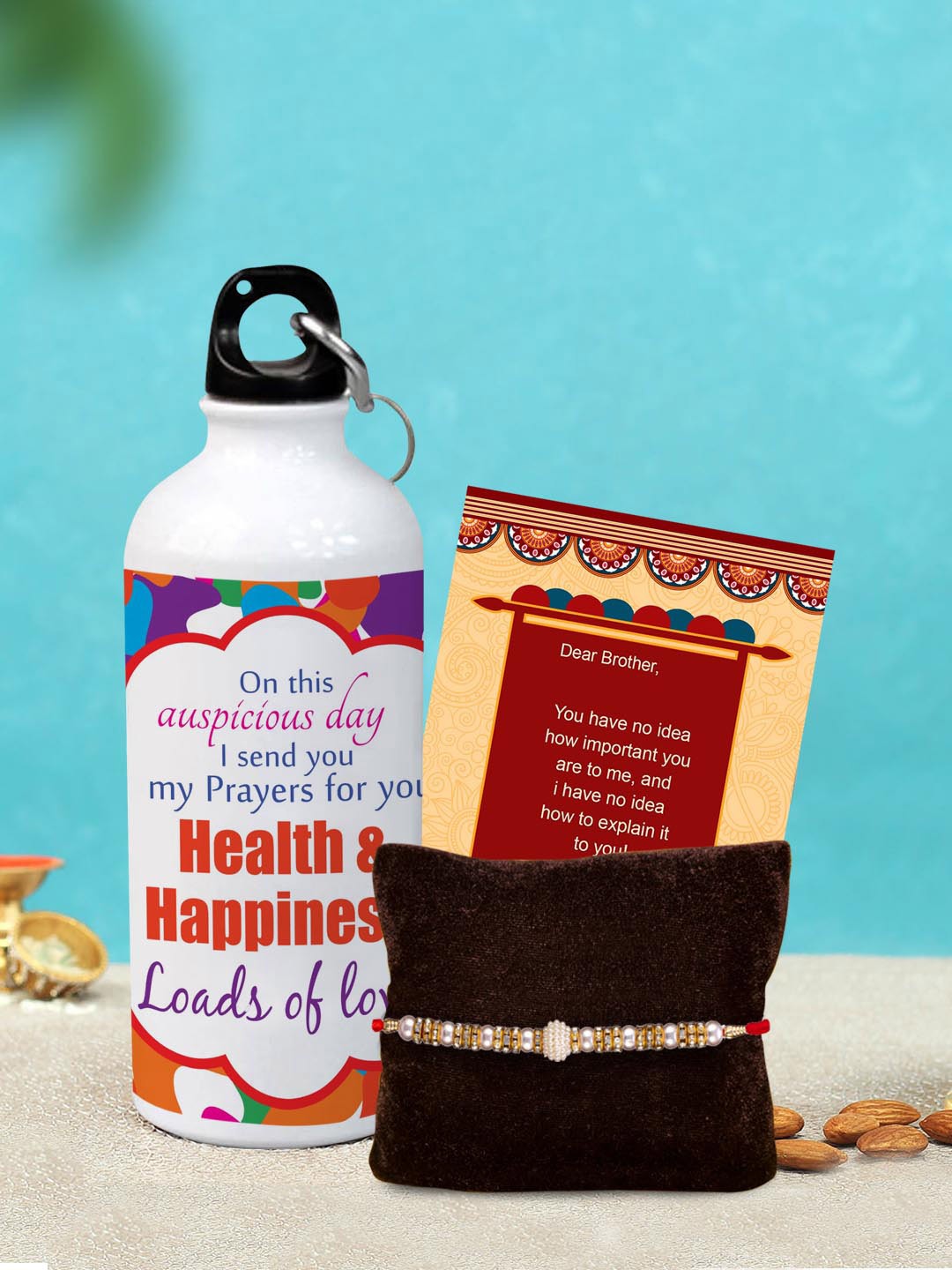

TIED RIBBONS Multicoloured Rakhi Gift Set, Multi
