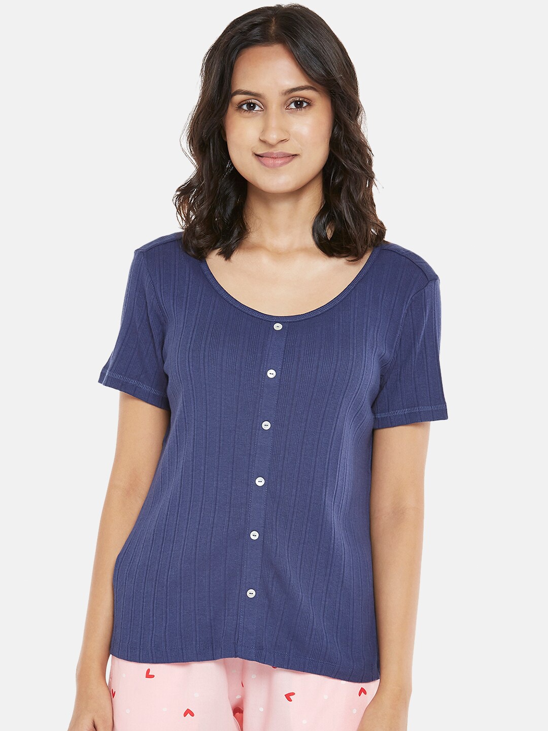 

Dreamz by Pantaloons Navy Blue Regular Lounge tshirt