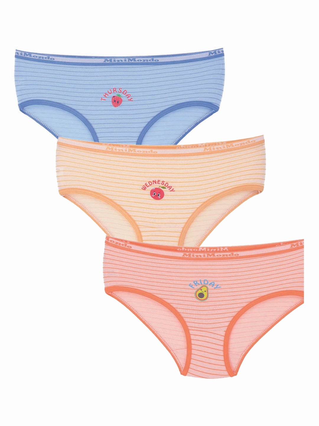 

Zoom Minimondo Kids Pack of 3 Assorted Basic Briefs 5014-(1)-32