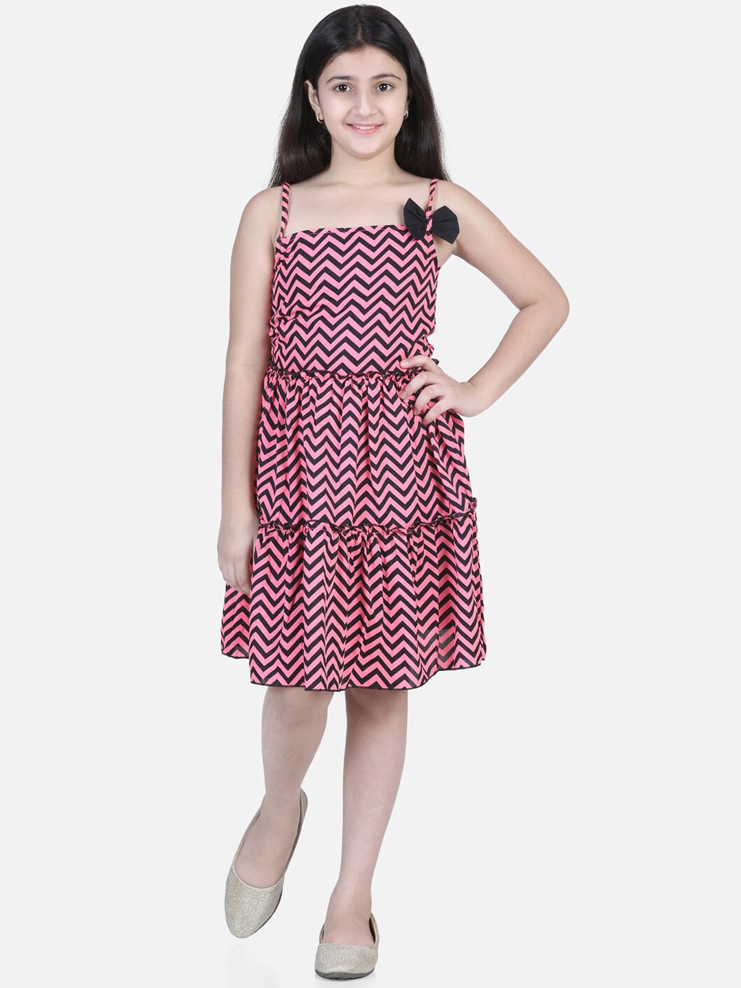 

Cutiekins Pink Crepe Dress