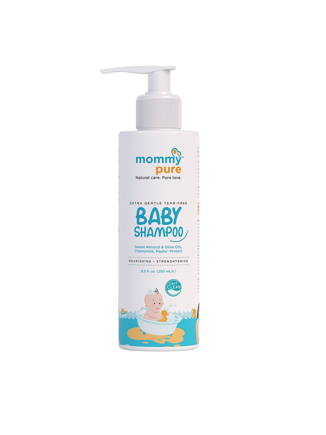

Mommypure Certified Clean & Natural Tear-Free Baby Shampoo 250ml, White