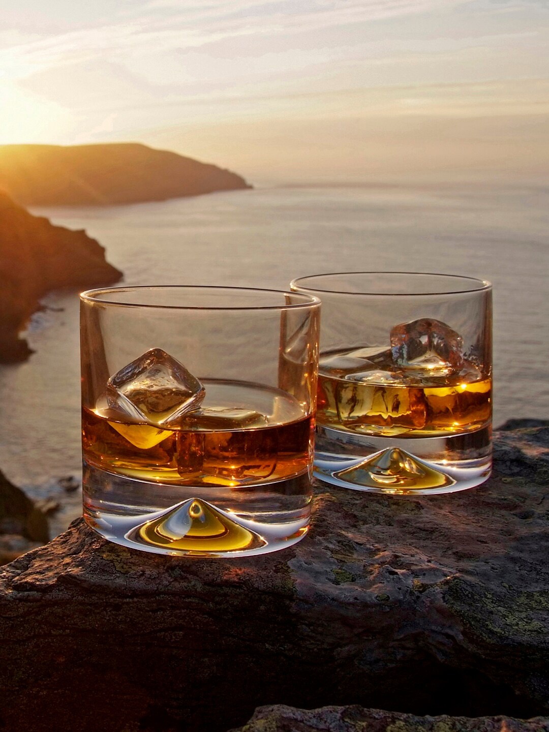 

DARTINGTON Set Of 2 Transparent Solid Dimple Old Fashioned Whisky Glasses
