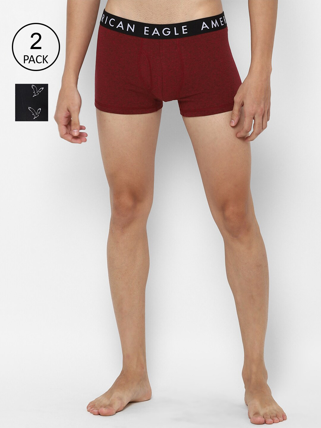 

AMERICAN EAGLE OUTFITTERS Men Pack Of 2 Trunks WES0233351900, Maroon