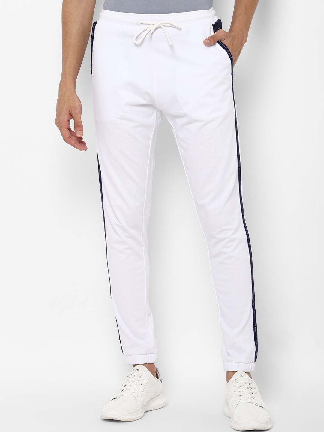 

Allen Solly Sport Men White Solid Pure Cotton Joggers