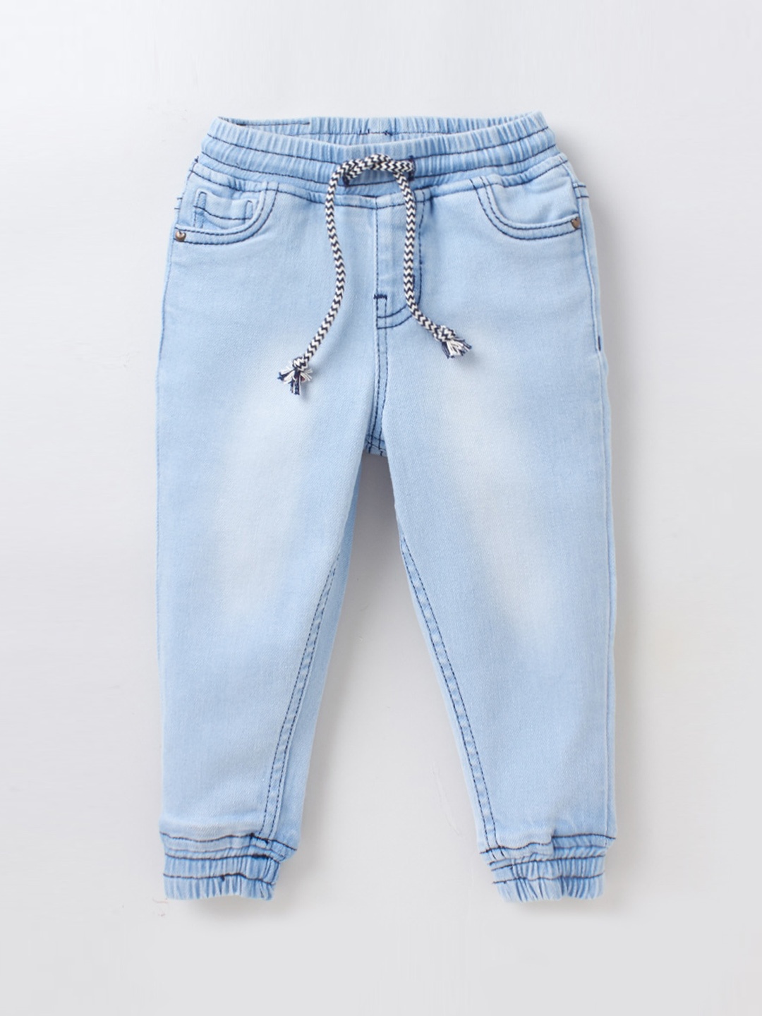 

Ed-a-Mamma Boys Blue Heavy Fade Jogger Jeans