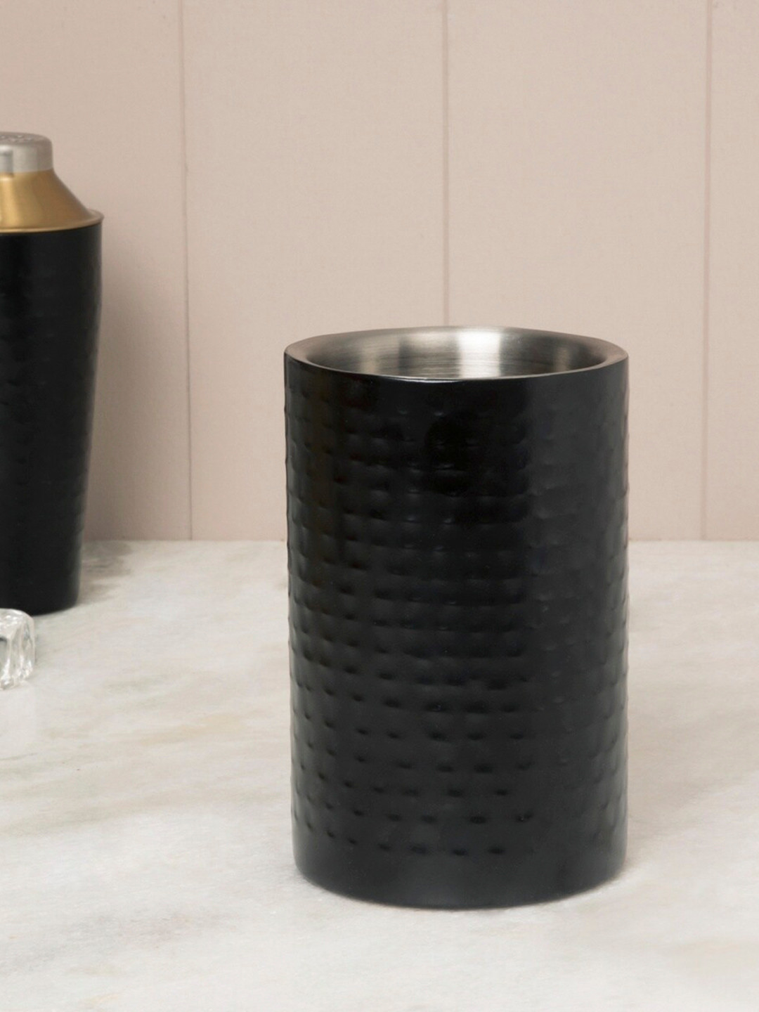 

Home Centre Black Solid Stainless Steel Wine Cooler