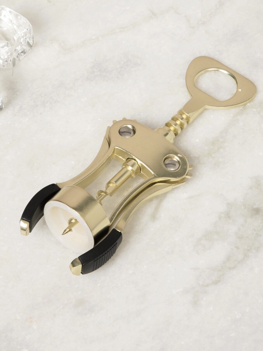 

Home Centre Gold Toned Solid Stainless Steel Corkscrew