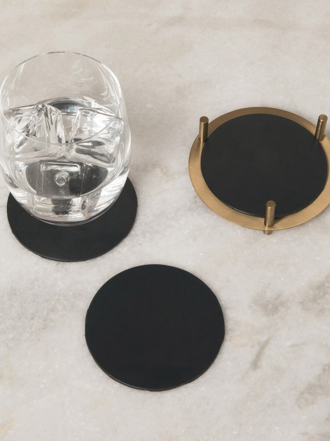 

Home Centre Gold-Toned Solid Stainless Steel Coaster with Stand