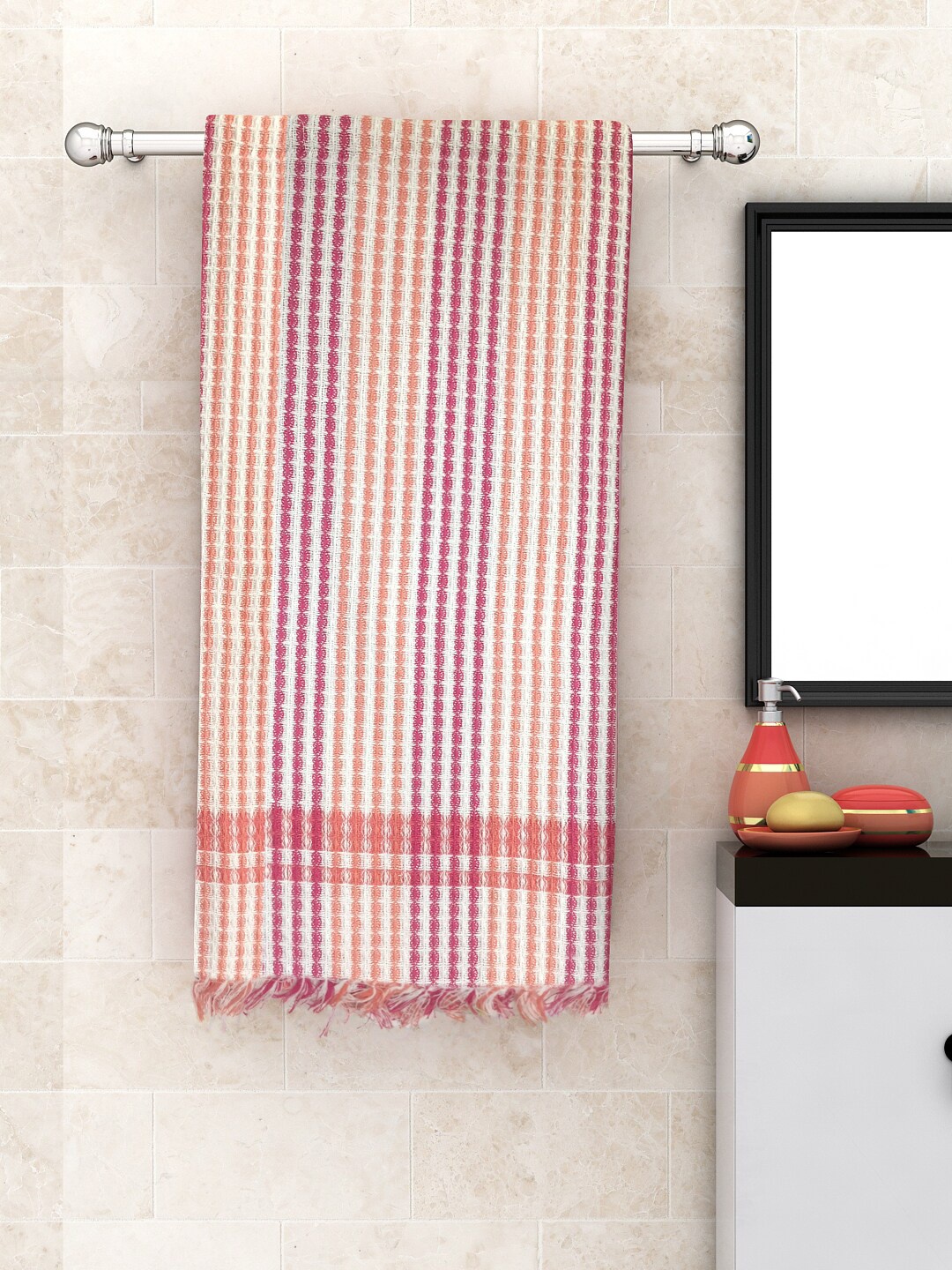 

Athom Trendz Multi Set of 3 Cotton Bath Towels