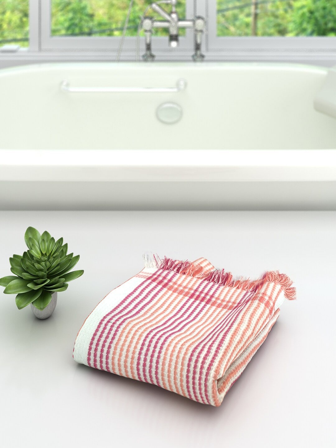 

Athom Trendz Multicolored Cotton Lightweight Quick-Dry & High Absorbant Bath Towel, Multi