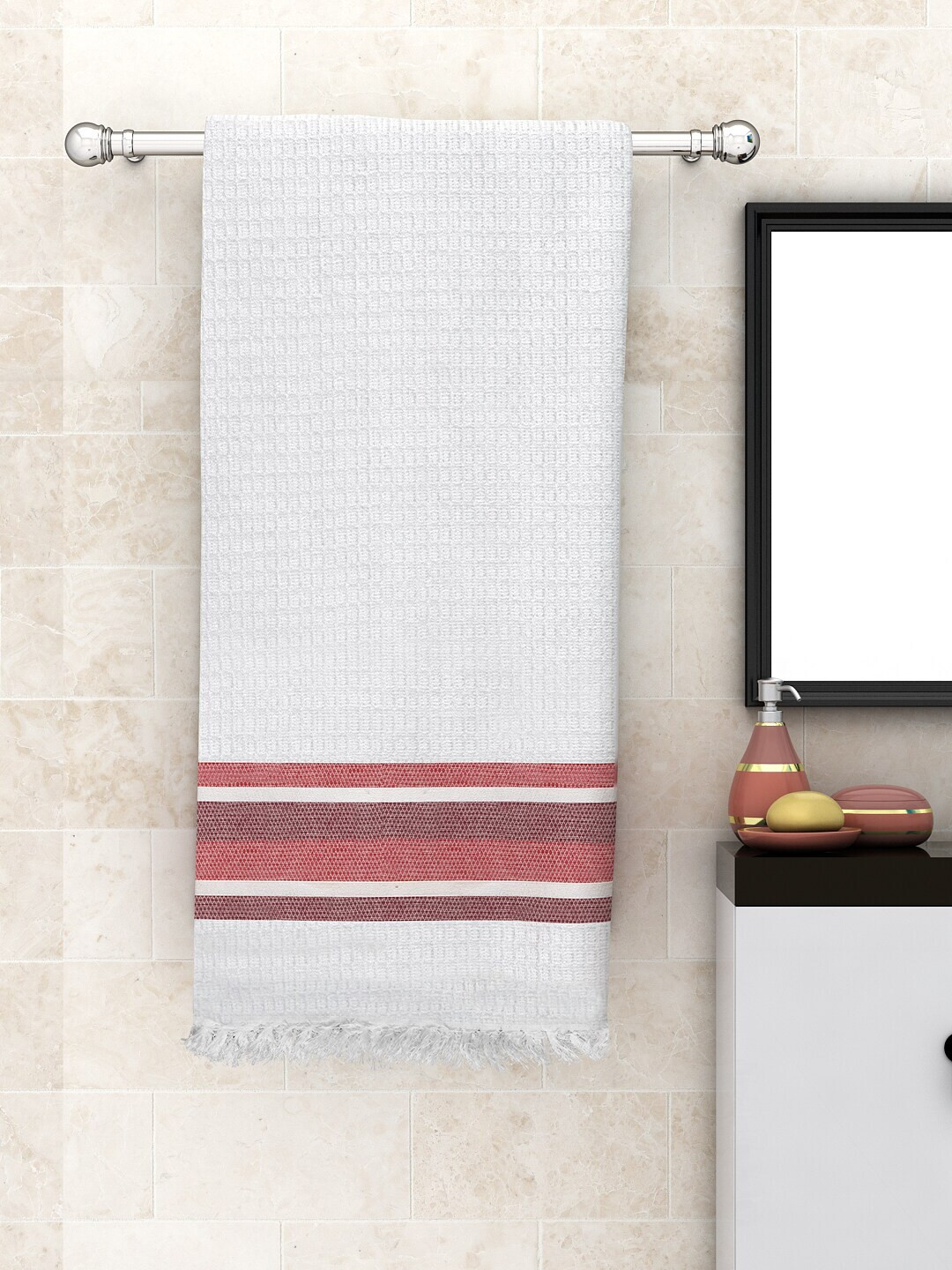 

Athom Trendz Pack of 4 Cotton Lightweight Quick-Dry & High Absorbant Bath Towel, Multi