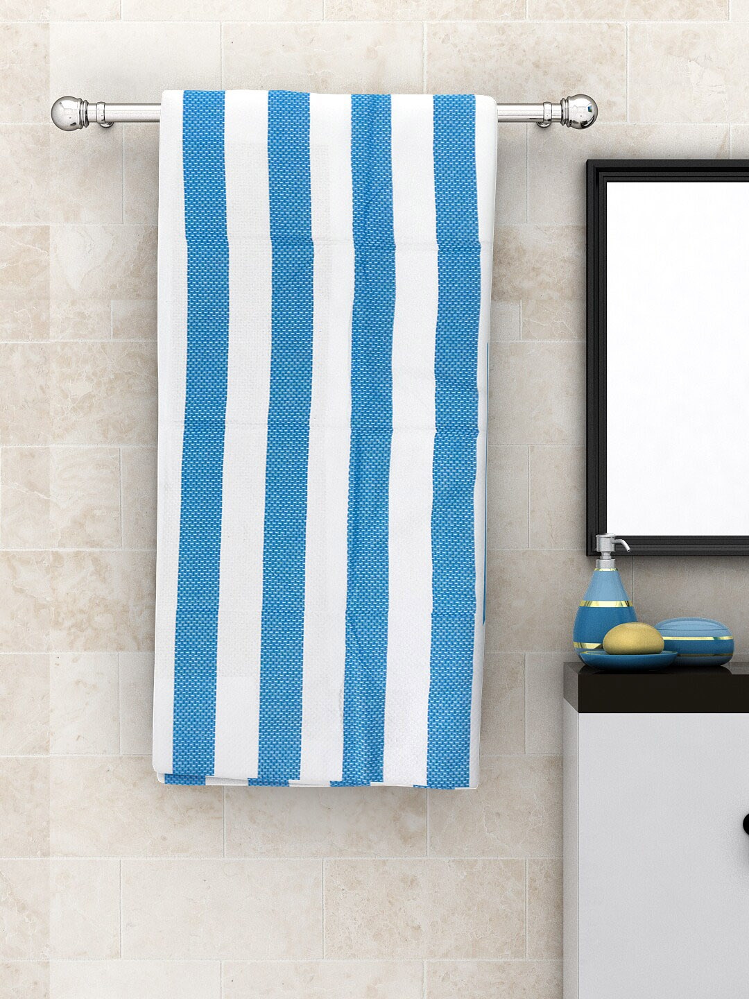 

Athom Trendz Pack of 3 Cotton Lightweight Quick-Dry & High Absorbant Bath Towel, Multi