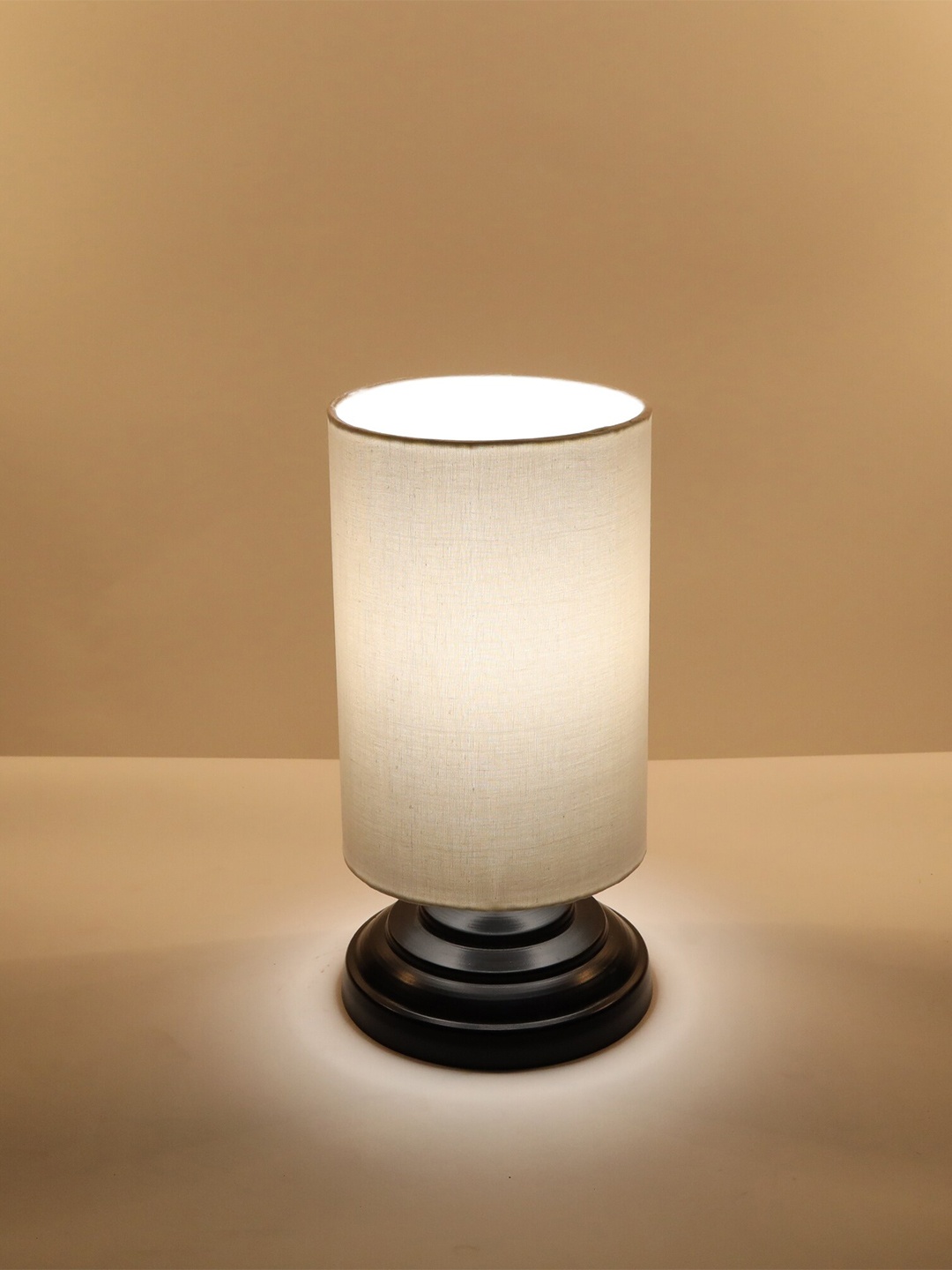 

Homesake Black & White Contemporary Handcrafted Column Table Lamp with Shade
